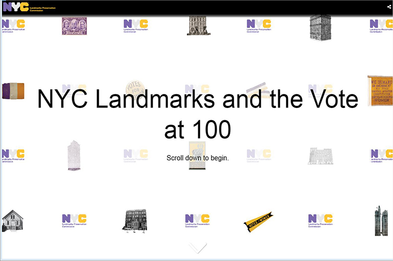 NYC Landmarks and the Vote at 100